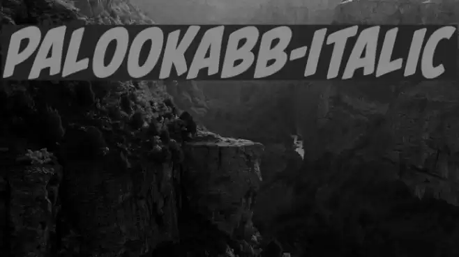 PalookaBB-Italic Font examples