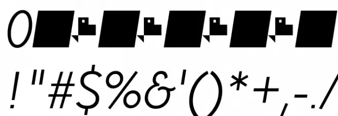 Paloseco Light Italic Font OTHER CHARS