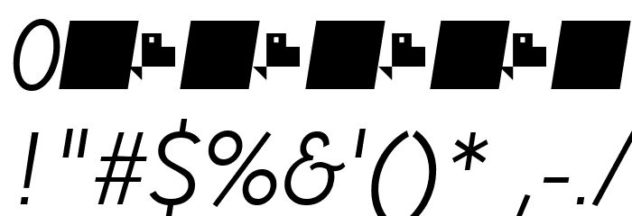 Paloseco Light Italic Font OTHER CHARS