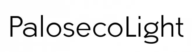 Paloseco Light  font caratteri gratis