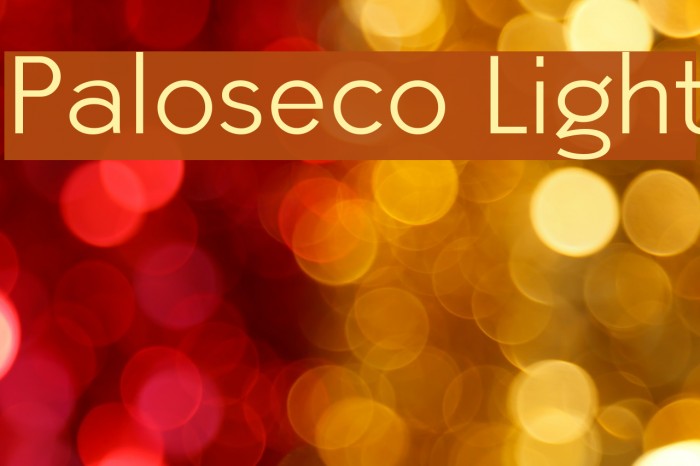 Paloseco Light Font examples