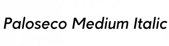 Paloseco Medium Italic  नि: शुल्क फ़ॉन्ट्स डाउनलोड