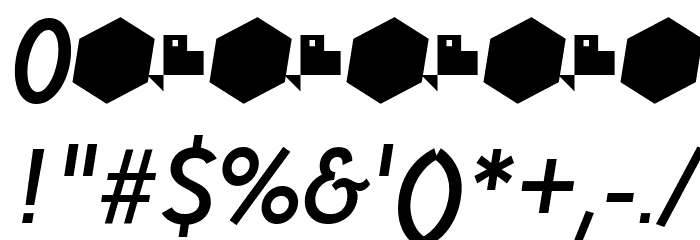 Paloseco Medium Italic Font OTHER CHARS