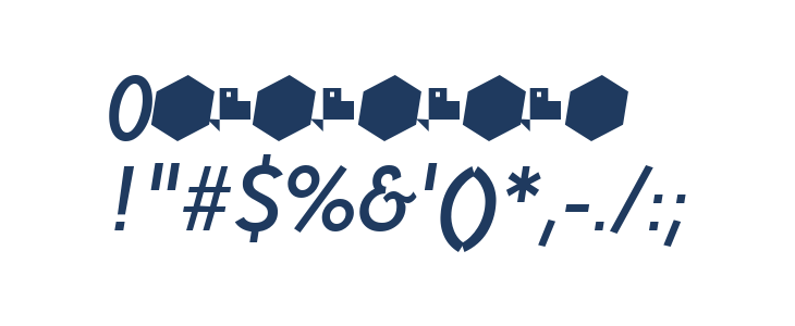 Paloseco Medium Italic Other Characters