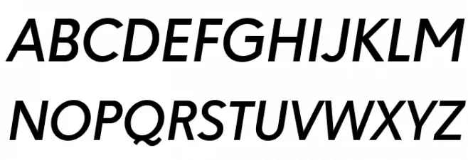 Paloseco Medium Italic Schriftart Groß