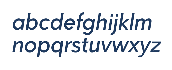 Paloseco Medium Italic Lowercase