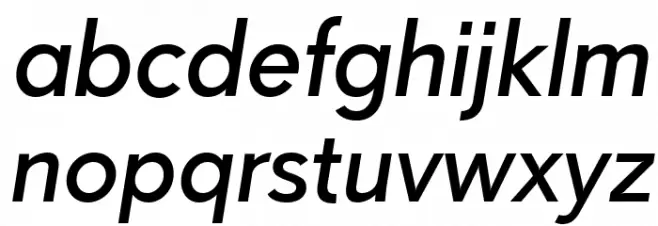 Paloseco Medium Italic Font LOWERCASE