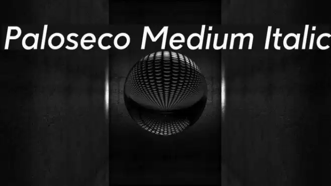 Paloseco Medium Italic examples