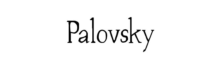 Palovsky  नि: शुल्क फ़ॉन्ट्स डाउनलोड