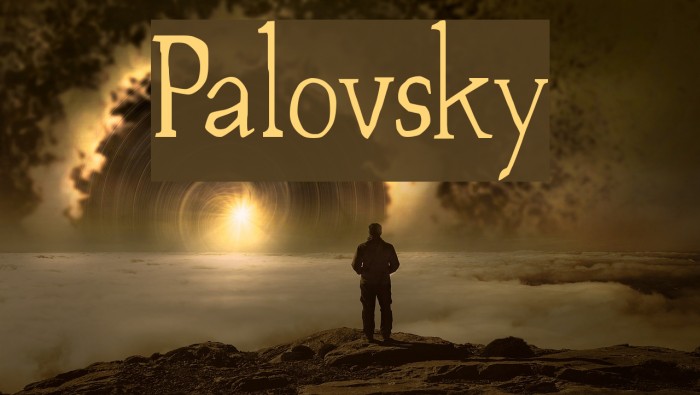 Palovsky Font examples