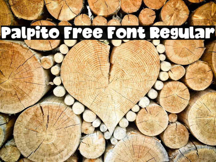 Palpito Free Font Regular Example 2