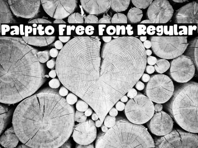 Palpito Free Font Regular Font examples