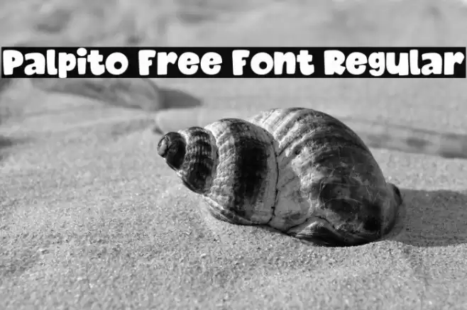 Palpito Free Font Regular Font examples