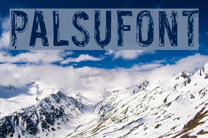 Palsu Font examples