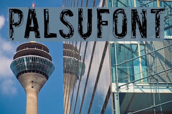 Palsu Font examples