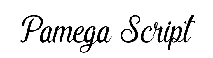 Pamega Script  Скачать бесплатные шрифты