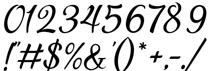 Pamega Script Font OTHER CHARS