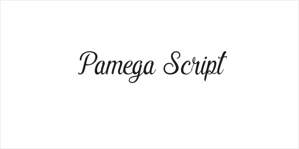 Pamega Script Logo