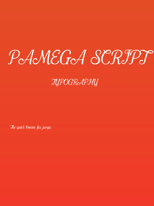Pamega Script Poster