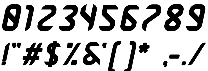 Pamekasan Bold Italic Font OTHER CHARS