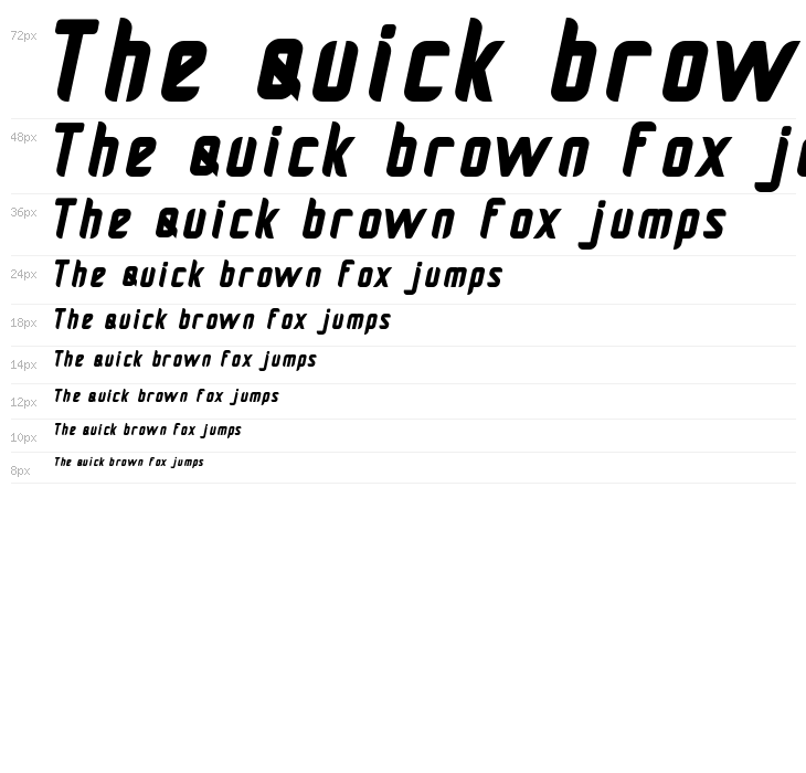 Pamekasan Bold Italic Waterfall