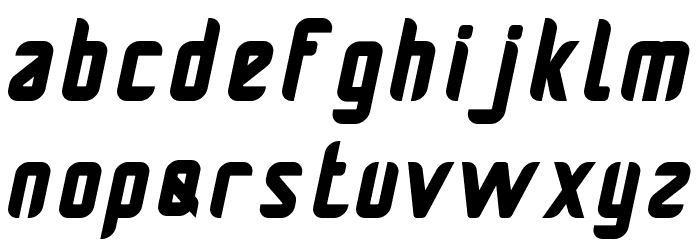 Pamekasan Bold Italic Font LOWERCASE