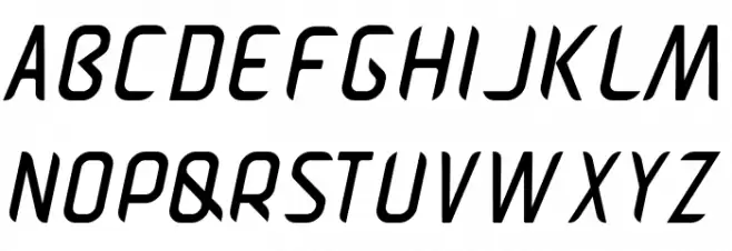 Pamekasan Italic Polices MAJUSCULES