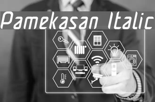 Pamekasan Italic Font examples