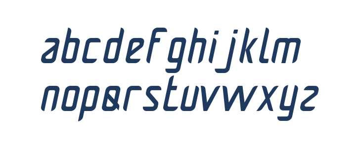 Pamekasan Italic Lowercase