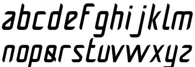 Pamekasan Italic خط أحرف صغيرة
