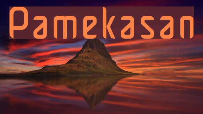 Pamekasan Font examples