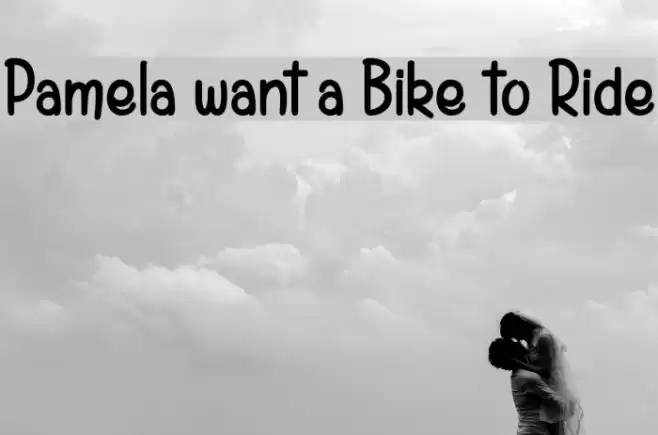 Pamela want a Bike to Ride Font examples