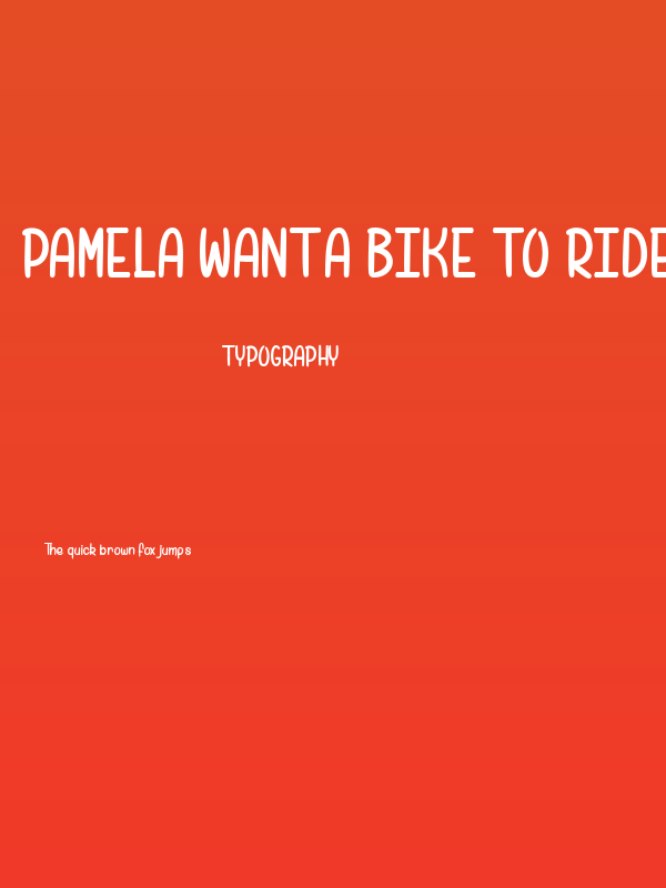 Pamela want a Bike to Ride Poster