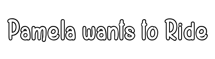 Pamela wants to Ride  Free Fonts Download