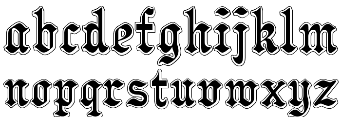 Pamela Font LOWERCASE