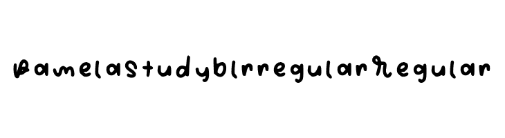 Pamelastudyblrregular Regular  Frei Schriftart Herunterladen