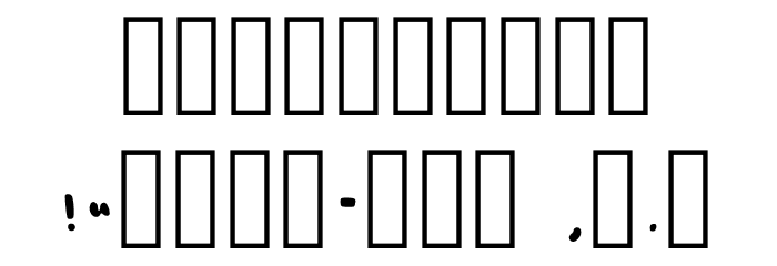 Pamelastudyblrregular Regular Font OTHER CHARS