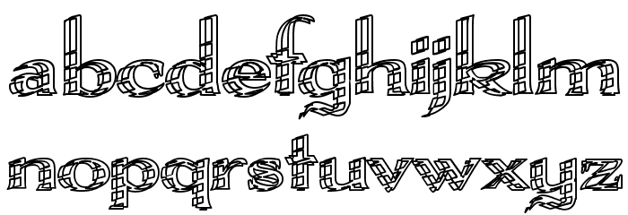 Pamelor II Font LOWERCASE
