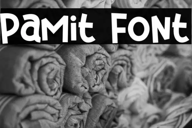 Pamit Font examples