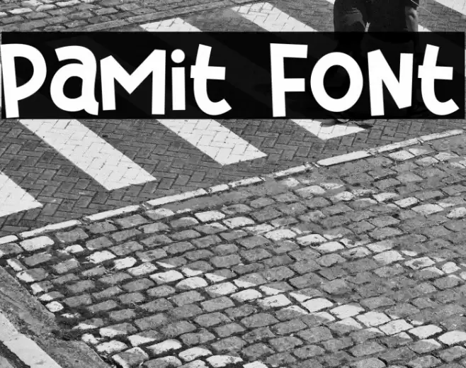 Pamit Font examples