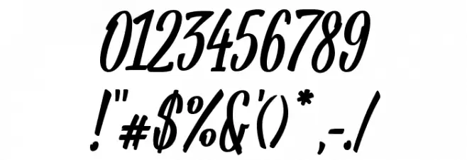 Pan Pizza Font OTHER CHARS