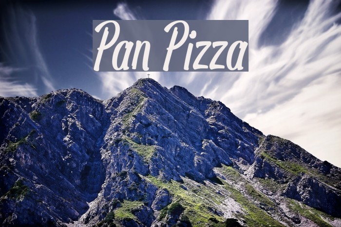 Pan Pizza Font examples