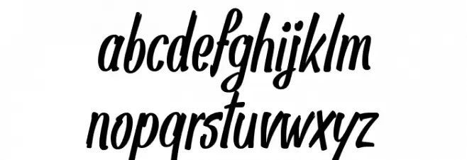 Pan Pizza Schriftart Kleinbuchstaben