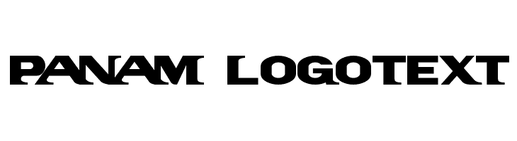 PanAm LogoText Font