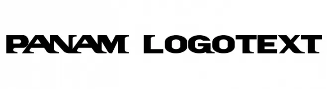 PanAm LogoText  Frei Schriftart Herunterladen