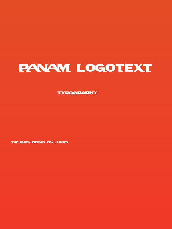 PanAm LogoText Poster