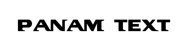 PanAm Text  免费字体下载