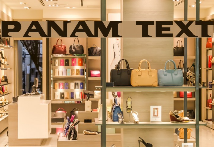 PanAm Text Font examples