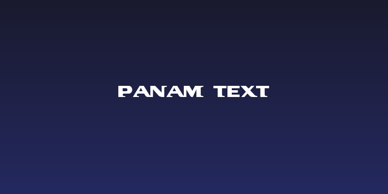 PanAm Text Social Header