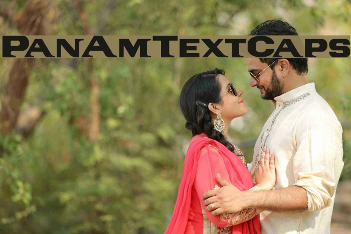 PanAmTextCaps फ़ॉन्ट examples